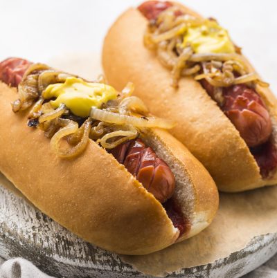 delicious-hot-dogs-with-mustard-onion